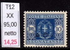 Africa Orientale italiana segnatasse del 1934 lire 10  nuovi gomma integra mnh