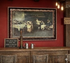 quadro dipinto a olio su tela