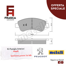 Pastiglie Freno Anteriori Metelli Peugeot 208 I II 1.6 Blue HDi 1.4 HDi 1.5 1.2