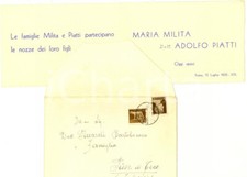1935 ROMA Partecipazione nozze