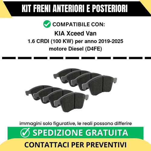 Pastiglie freno ant post kia - ant, +