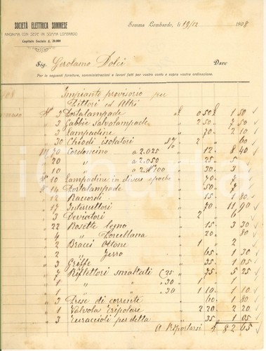 1908 somma lombardo - somma, (va)