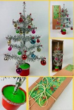 🌠Vintage Christmas Tree Decorations 50s 60s Original Albero Natale Palle Vetro