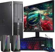 Pacchetto PC desktop HP Elite i5 3,1 GHz, 16 GB RAM, 2 TB HDD, 22" LED, WiFi Win10 Pro
