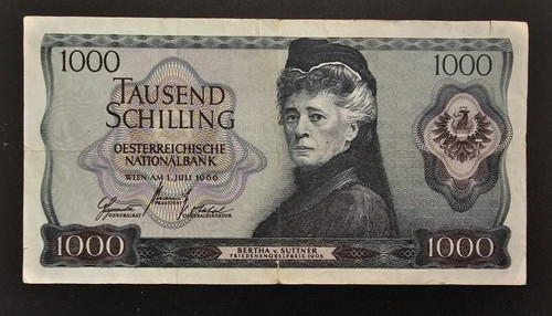 Banconota austria 1000 - banconota,