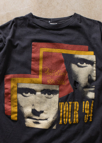 Shirt nera phil collins - t-shirt,