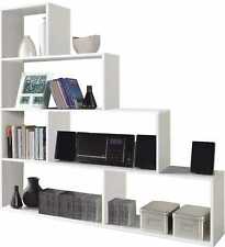 Libreria scaffale legno 145x29x145h cm Bianco Klum truciolare melaminico