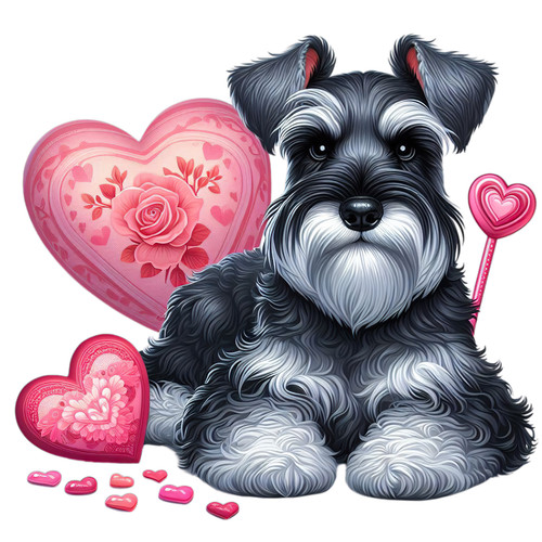 Adesivo auto schnauzer - auto, nano