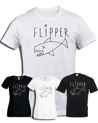 Tshirt kurt cobain flipper - tshirt,