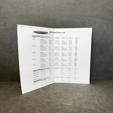 Listino prezzi al dettaglio