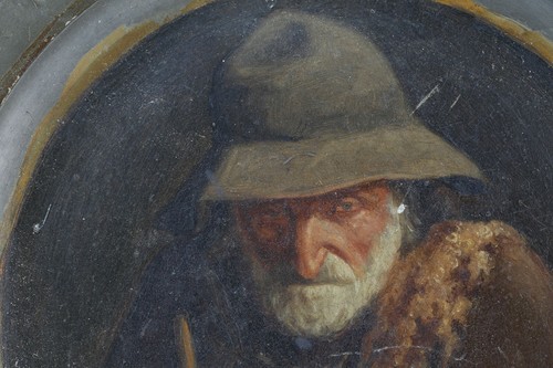 Antico piatto dipinto - antico,