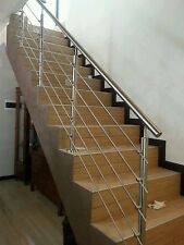 Ringhiera parapetto corrimano in acciaio inox Satinato fai da te interni esterni