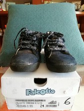 SCARPE IN PELLE DA BAMBINA DI COLORE BLU, MARCA FALCOTTO, N 24
