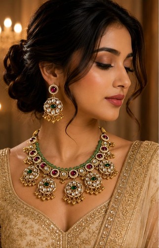 Set collana kundan - set,