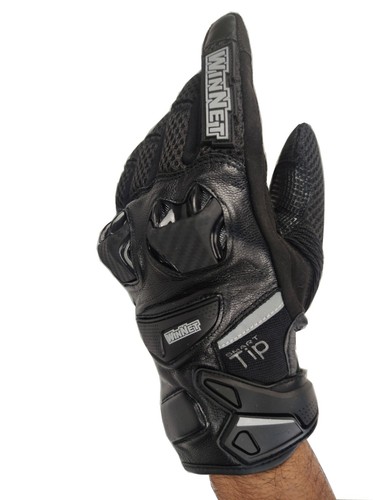 Guanti per moto pelle e - pelle,