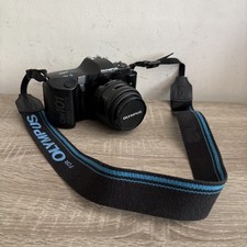 Olympus OM101 Power Focus fotocamera reflex pellicola 35 mm e obiettivo 35-70 mm BATTERIA CORROSIONE!