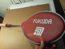 RACCHETTA BADMINTON VINTAGE FUKUDA CON FODERO ORIGINALE LUNGHEZZA 60 CM