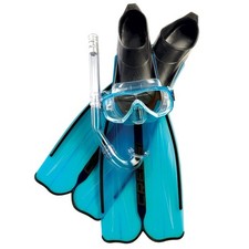 MASCHERA + BOCCAGLIO + PINNE 35/36 CRESSI SUB RONDINELLA BAG