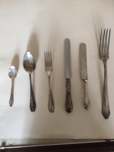 Set posate antiche lavorate - antiche,