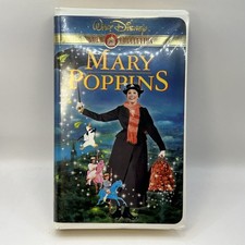 Mary Poppins VHS 2000 Disney Video Tape Gold Collection VTG Clamshell Nearly New