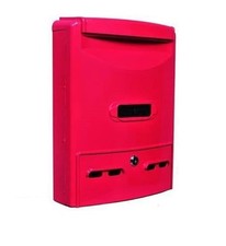 BLINKY - CASSETTA POSTALE EURO MAXI COLORE ROSSO 29X39X10CM