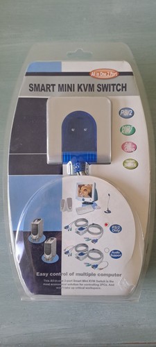 Kvm mini switch - 2x, pc