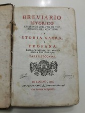 BREVIARIO Istorico Storia