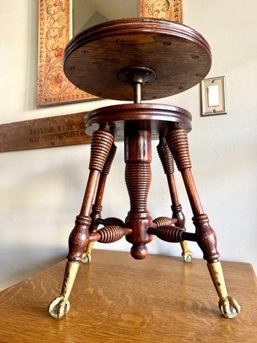Antico sgabello pianoforte - antico,