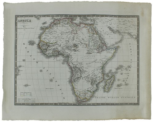 Africa carta geografica del - carta,