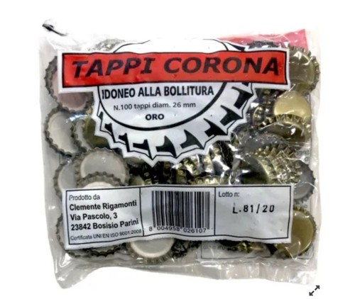 Tappi corona con guarnizione