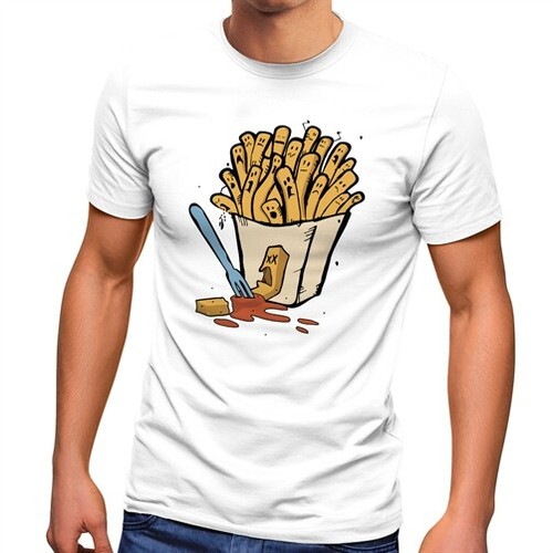 Shirt uomo patatine fritte - t-shirt,