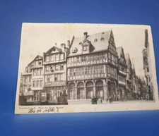 Casa Per Dorati Scala Centro Storico Francoforte Main Cartolina 1947 Foto Vista