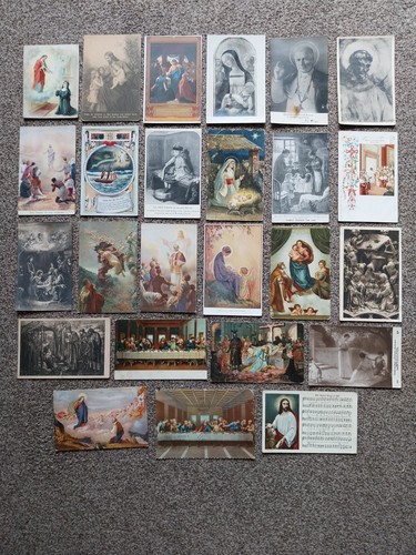 Religious postcards incl - 25, postcards,