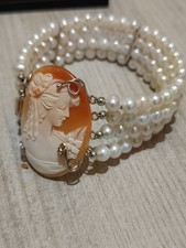 Bracciale vintage cammeo - bracciale,