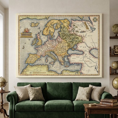 1595 ortelius mappa europa - 1595,