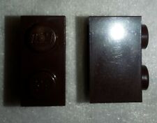 LEGO LOTTO cod. 3004 (brick 2x1 dark brown) x 2 USATO TOP (COME NUOVO)