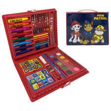 VALIGETTA 65 PEZZI PAW PATROL SCATOLA COLORI CANCELLERIA STICKERS PER BAMBINI