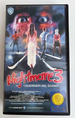 Videocassetta vhs nightmare3 - videocassetta,