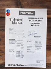 Rotel RC-990BX RR-909