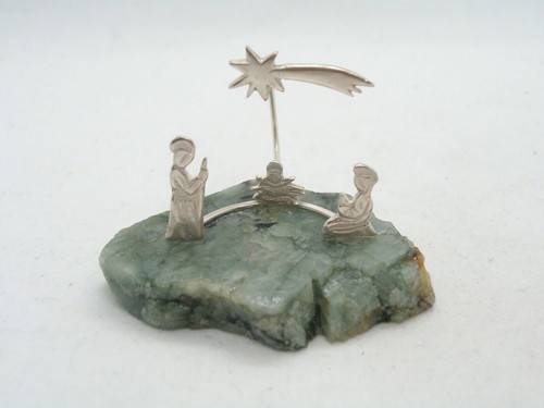 Presepe argento 925 su - presepe,