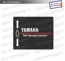 Adesivi manetta fuoribordo yamaha 704 remote control barca stickers 