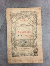 LIBRO ALESSANDRO VOLTA ALDO MIELI PROFILI 91 FORMIGGINI 1927 