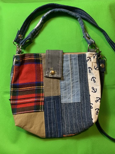 Borsa tracolla denim blu - a,