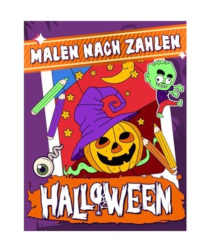 Halloween malen nach zahlen - nach,