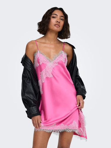 Vestito corto donna fucsia - corto,