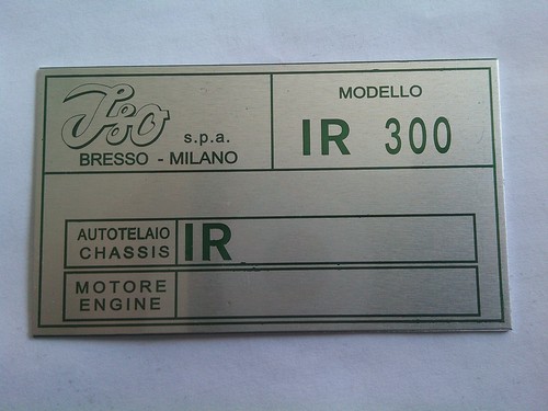 Targa iso - targa,