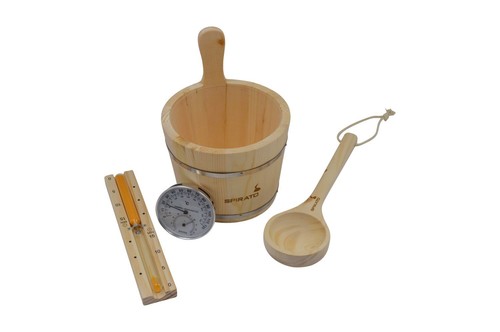 Set accessori sauna secchio