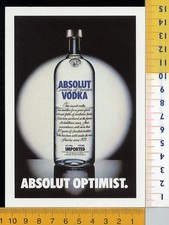 38618]  PROMOCARD  ITALY  4471 ABSOLUT VODKA COLLECTION N° 255 ABSOLUT OPTIMIST