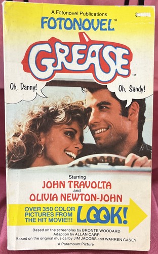 Grease fotonovel 1978 vintage - grease,