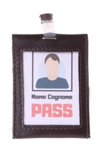 porta badge ufficio nero/blu